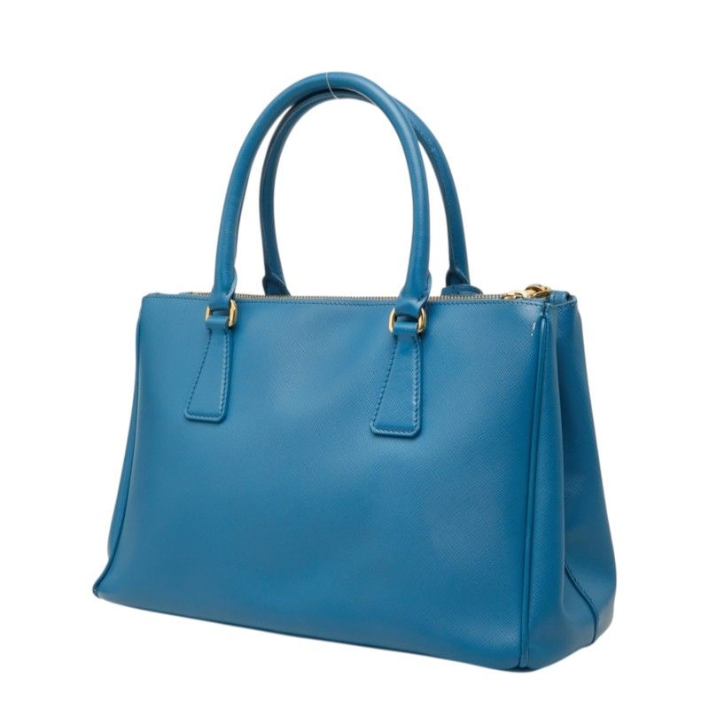 Prada Galleria 2-Way Shoulder Bag Blue Saffiano Leather — view 2