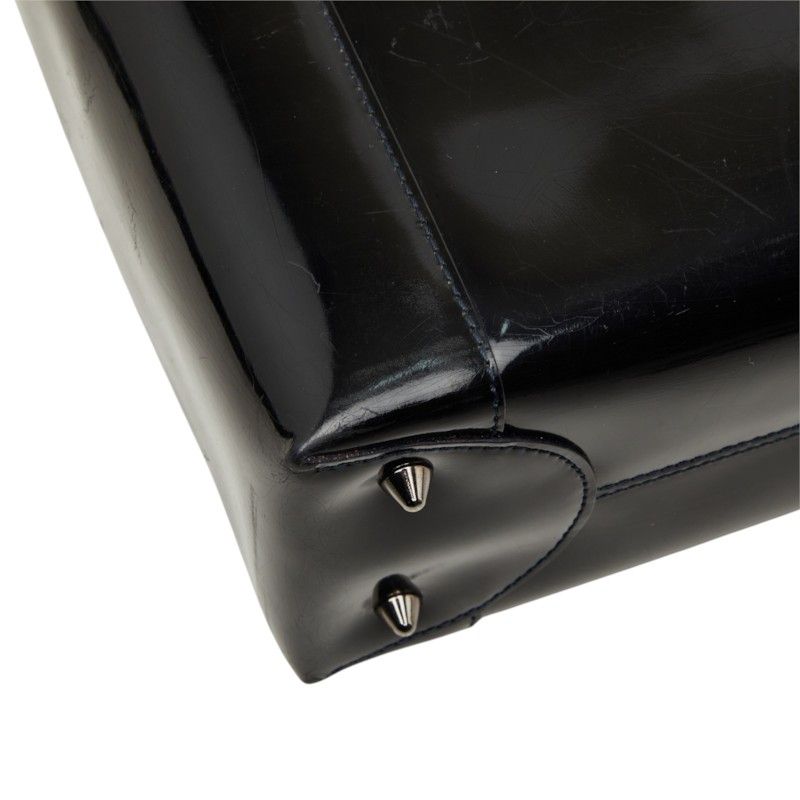 Dior Malice Pearl 2-Way Shoulder Bag Navy Patent Leather — view 5