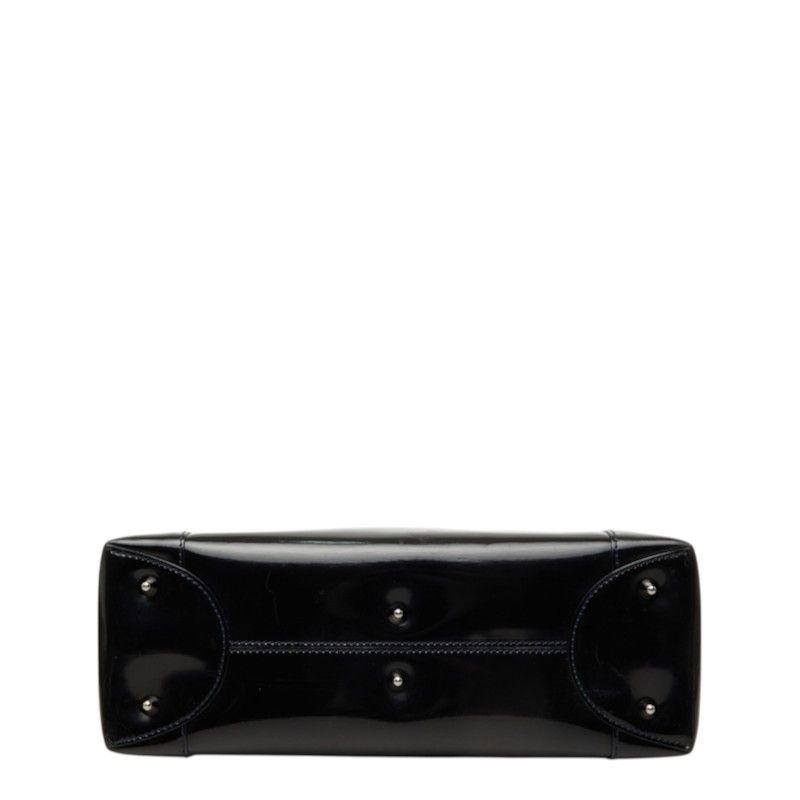 Dior Malice Pearl 2-Way Shoulder Bag Navy Patent Leather — view 3