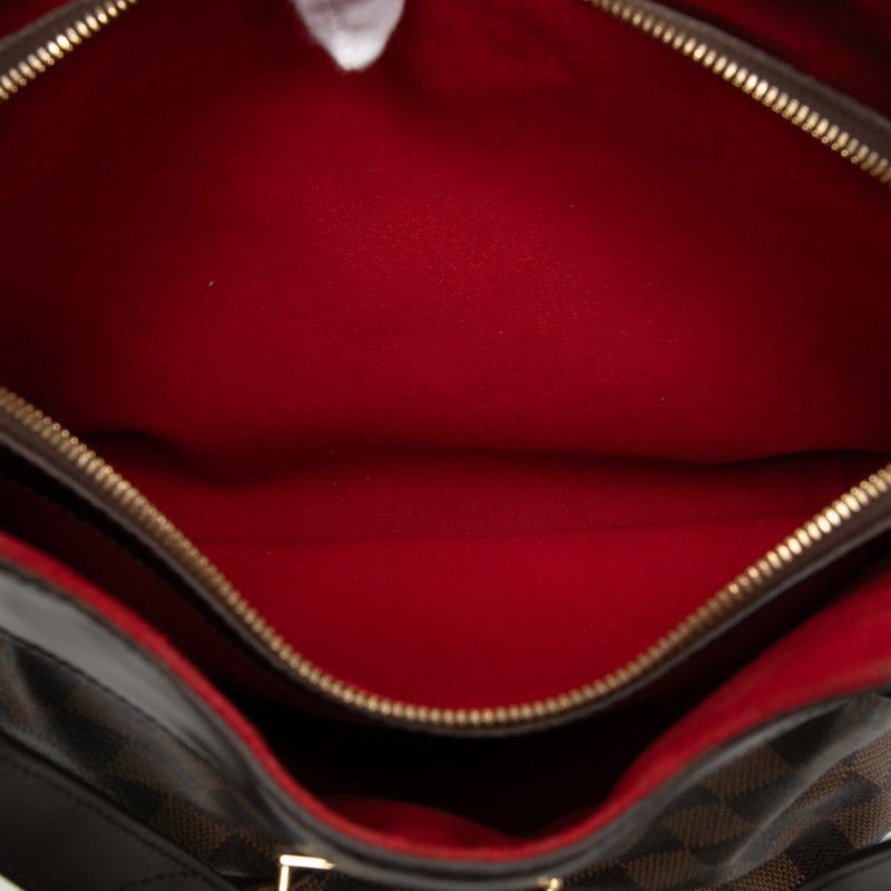 Louis Vuitton Damier Sistina GM Shoulder Bag Brown Leather — view 4