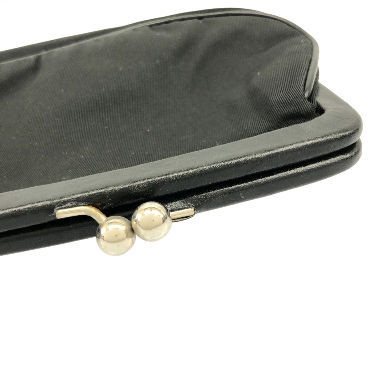 Prada Nylon Kiss Lock Pouch Coin Purse Black — view 6