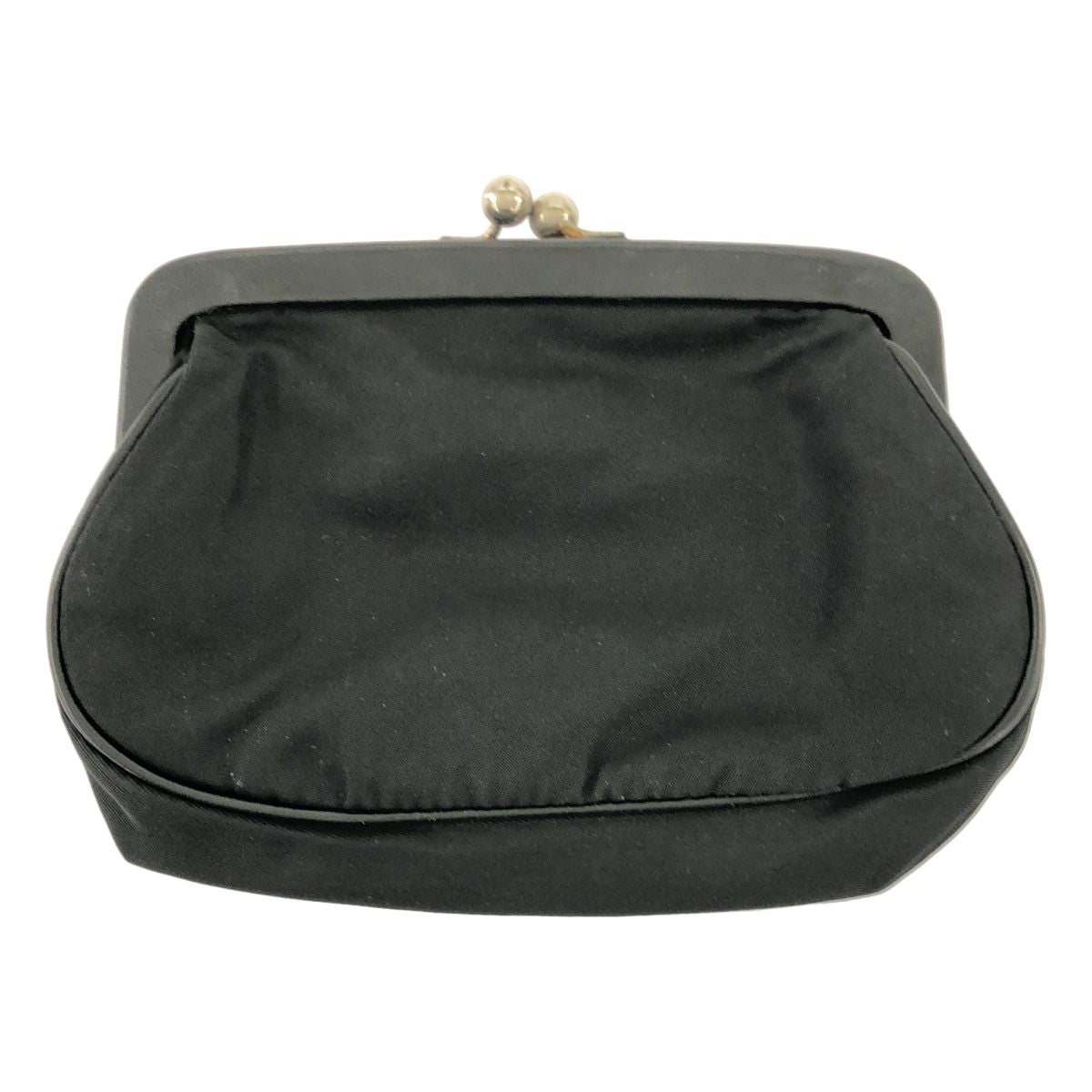 Prada Nylon Kiss Lock Pouch Coin Purse Black — view 2