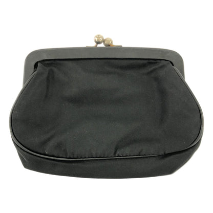 Prada Nylon Kiss Lock Pouch Coin Purse Black — view 2