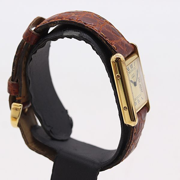 Cartier Must Tank Vermeil Ivory Dial Watch — view 2