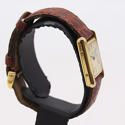 Cartier Must Tank Vermeil Ivory Dial Watch — view 2