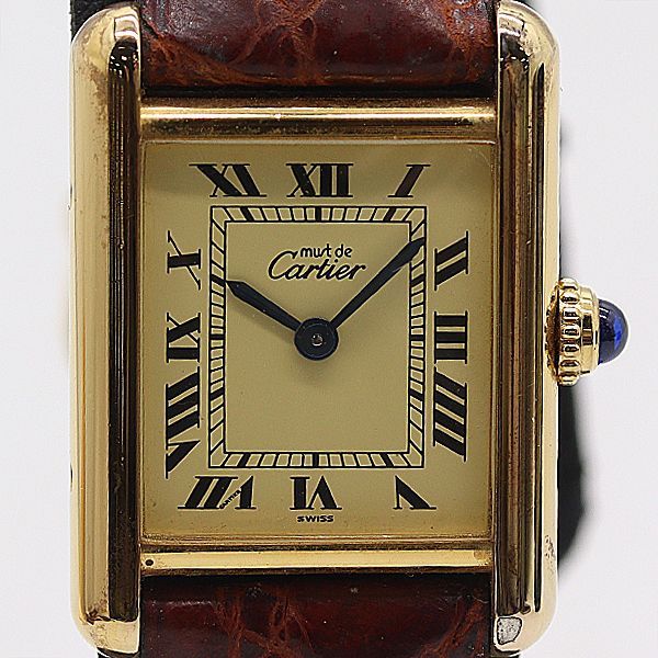 Cartier Must Tank Vermeil Ivory Dial Watch