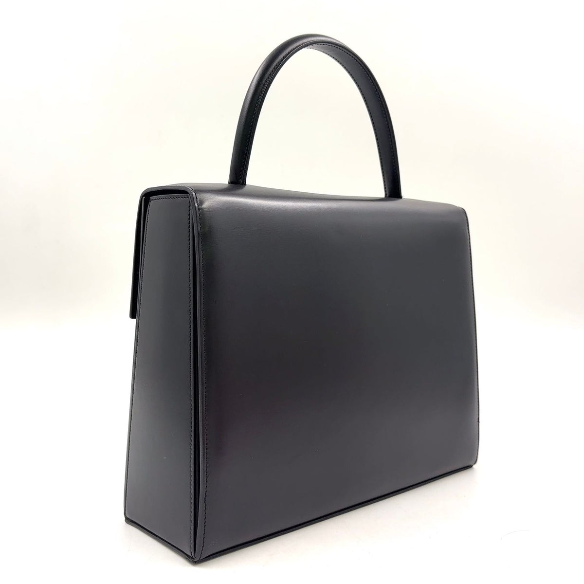 Cartier Panthere Leather Black Handbag Silver — view 2