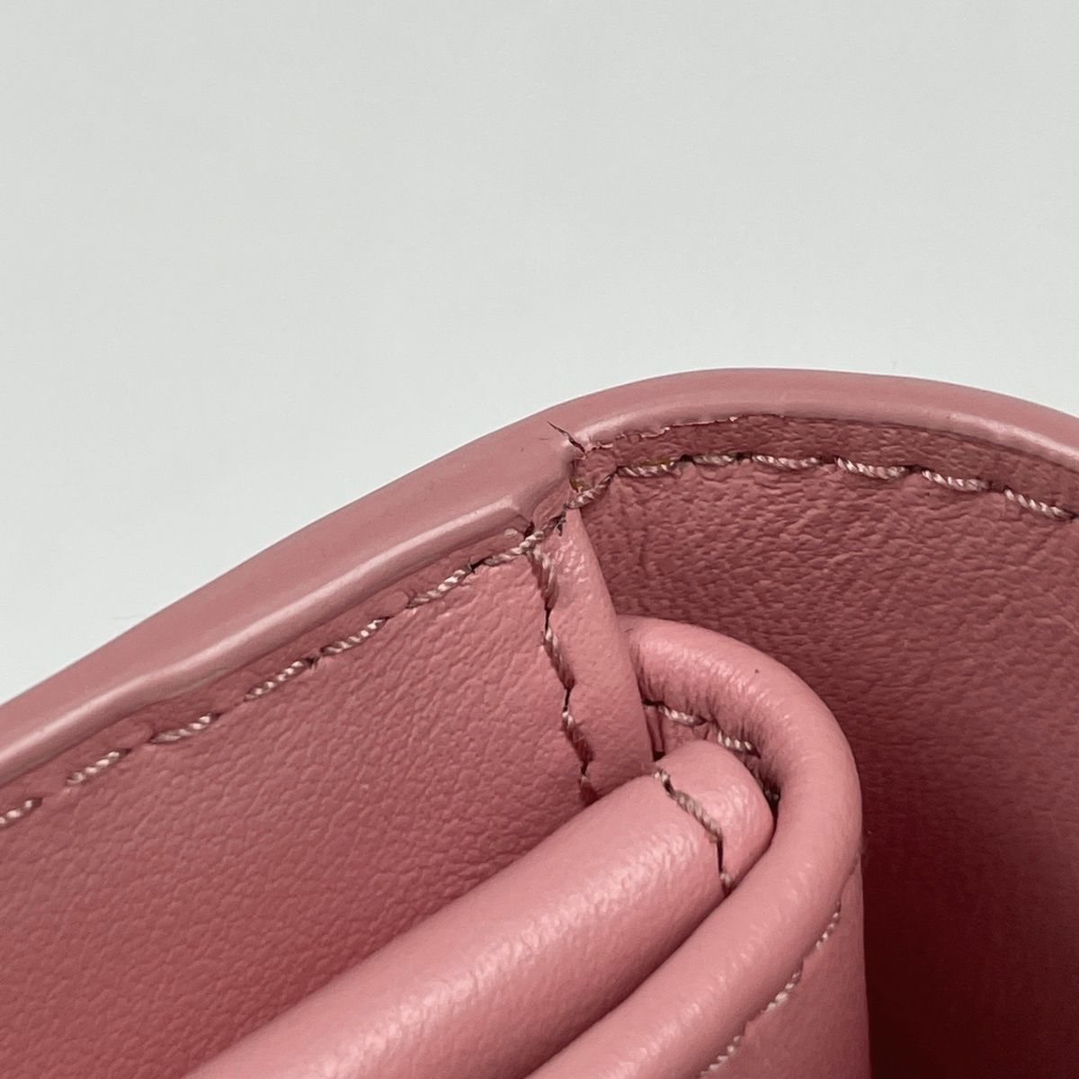 Prada Bifold Wallet Leather Pink — view 4