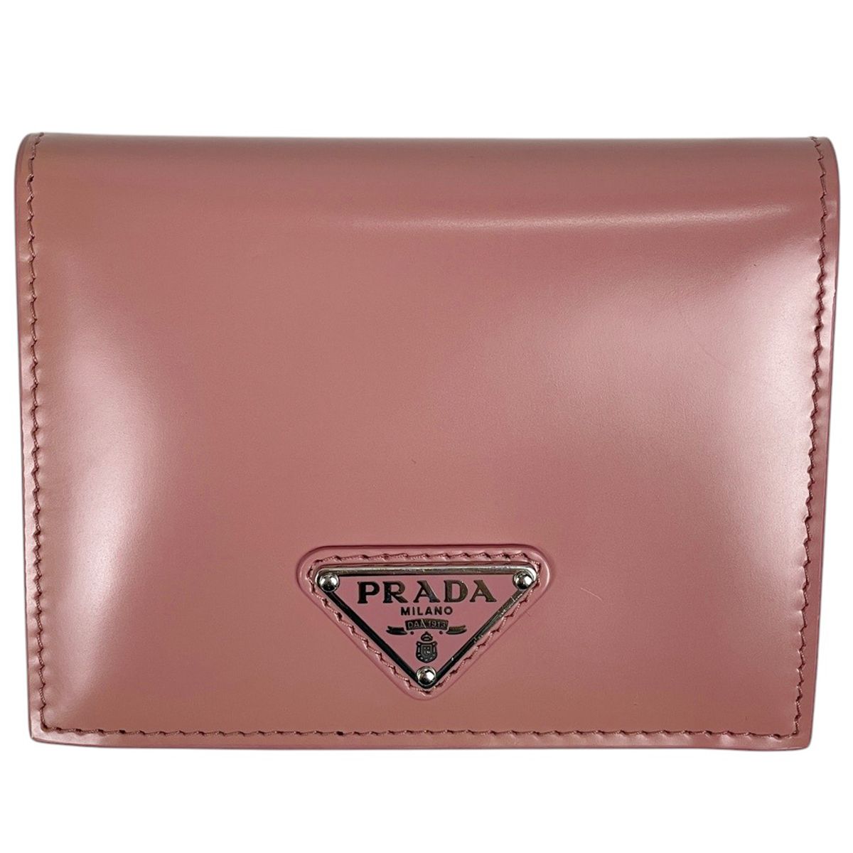 Prada Bifold Wallet Leather Pink