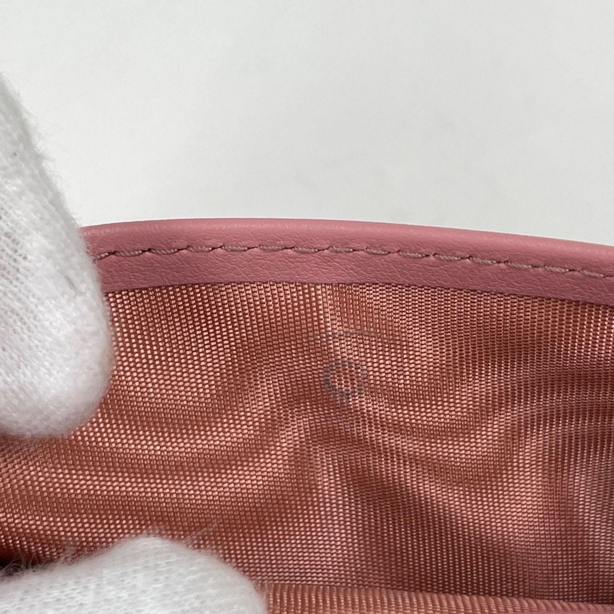 Prada Bifold Wallet Leather Pink — view 5