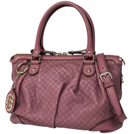 Gucci Handbag Sukey Micro 2-Way Leather Pink