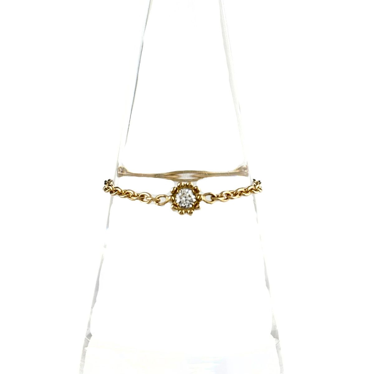 Dior Mimi Rose Yellow Gold Ring 750 Diamond