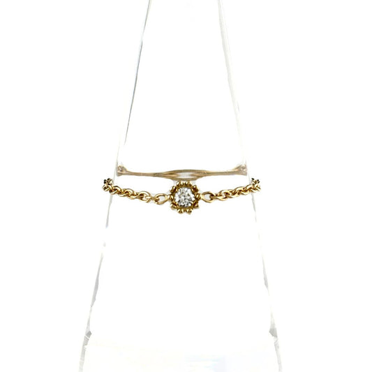 Dior Mimi Rose Yellow Gold Ring 750 Diamond
