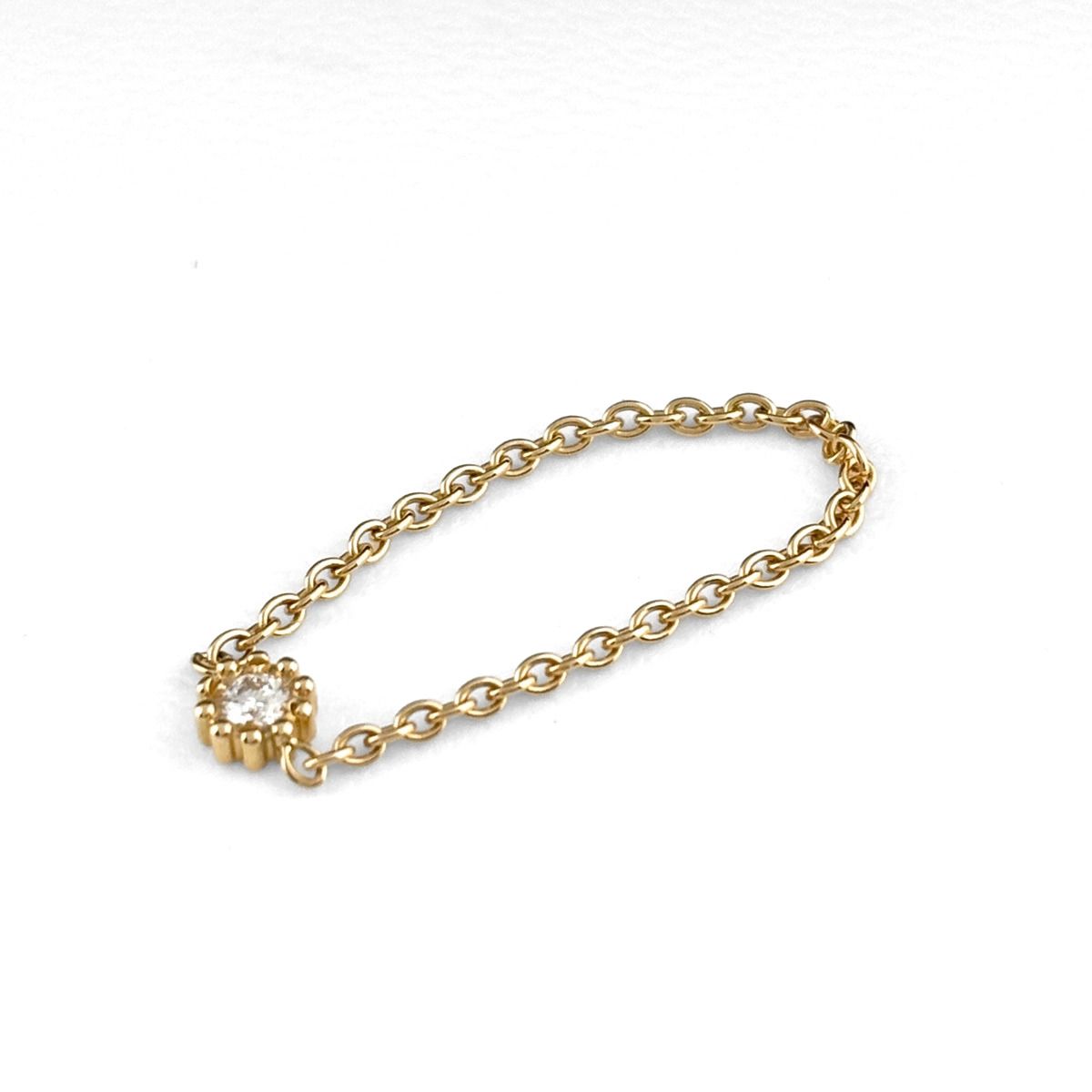 Dior Mimi Rose Yellow Gold Ring 750 Diamond — view 3