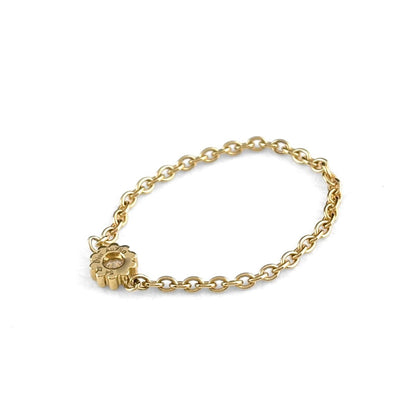 Dior Mimi Rose Yellow Gold Ring 750 Diamond — view 4