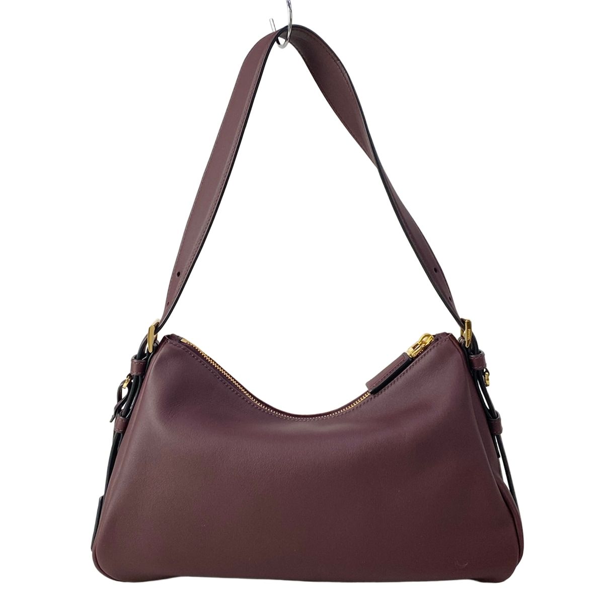 Prada Shoulder Bag Emme Medium Bordeaux Leather — view 3