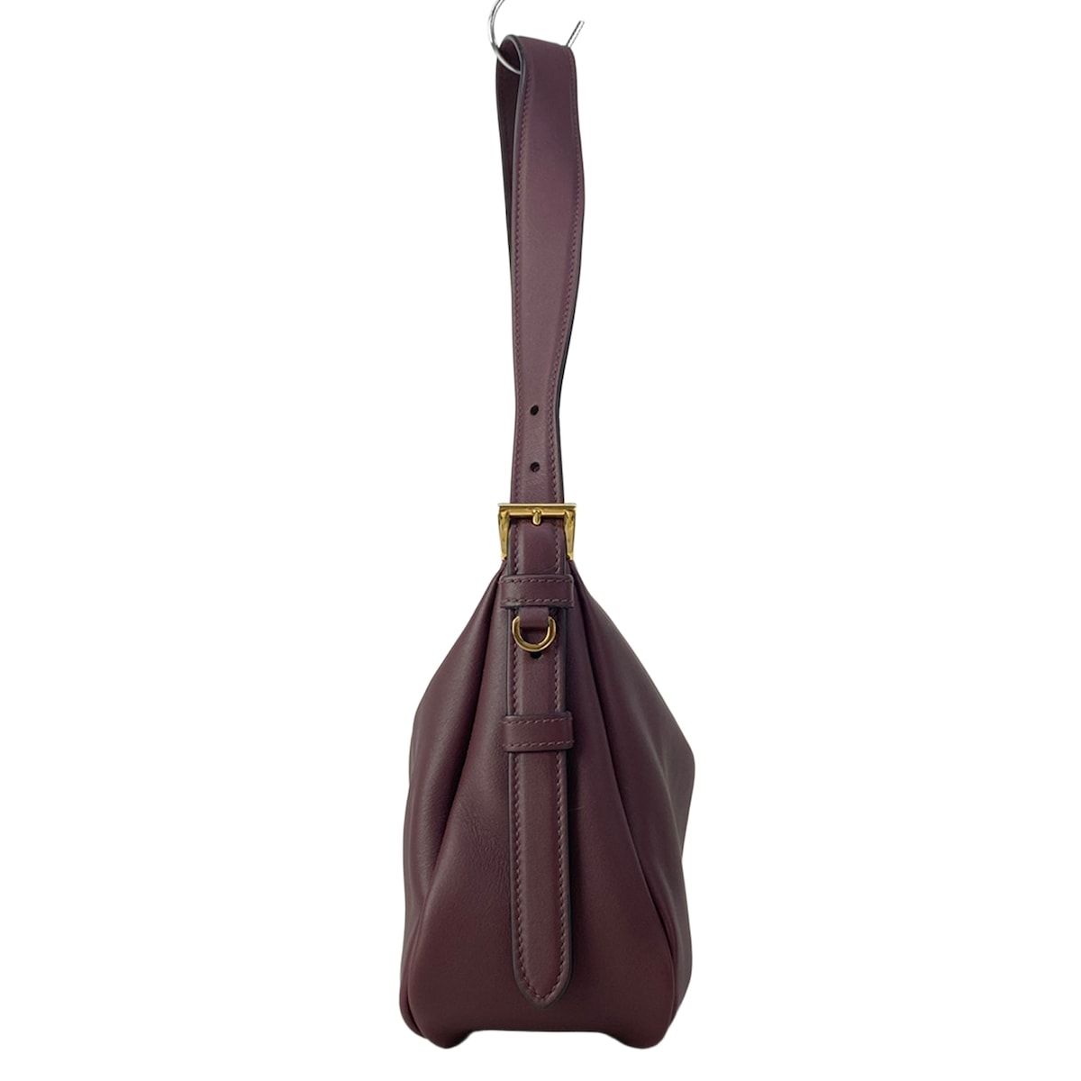 Prada Shoulder Bag Emme Medium Bordeaux Leather — view 2