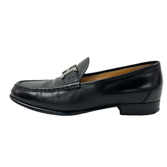 Hermes Loafers Paris Black Leather