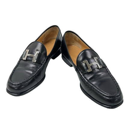 Hermes Loafers Paris Black Leather — view 2