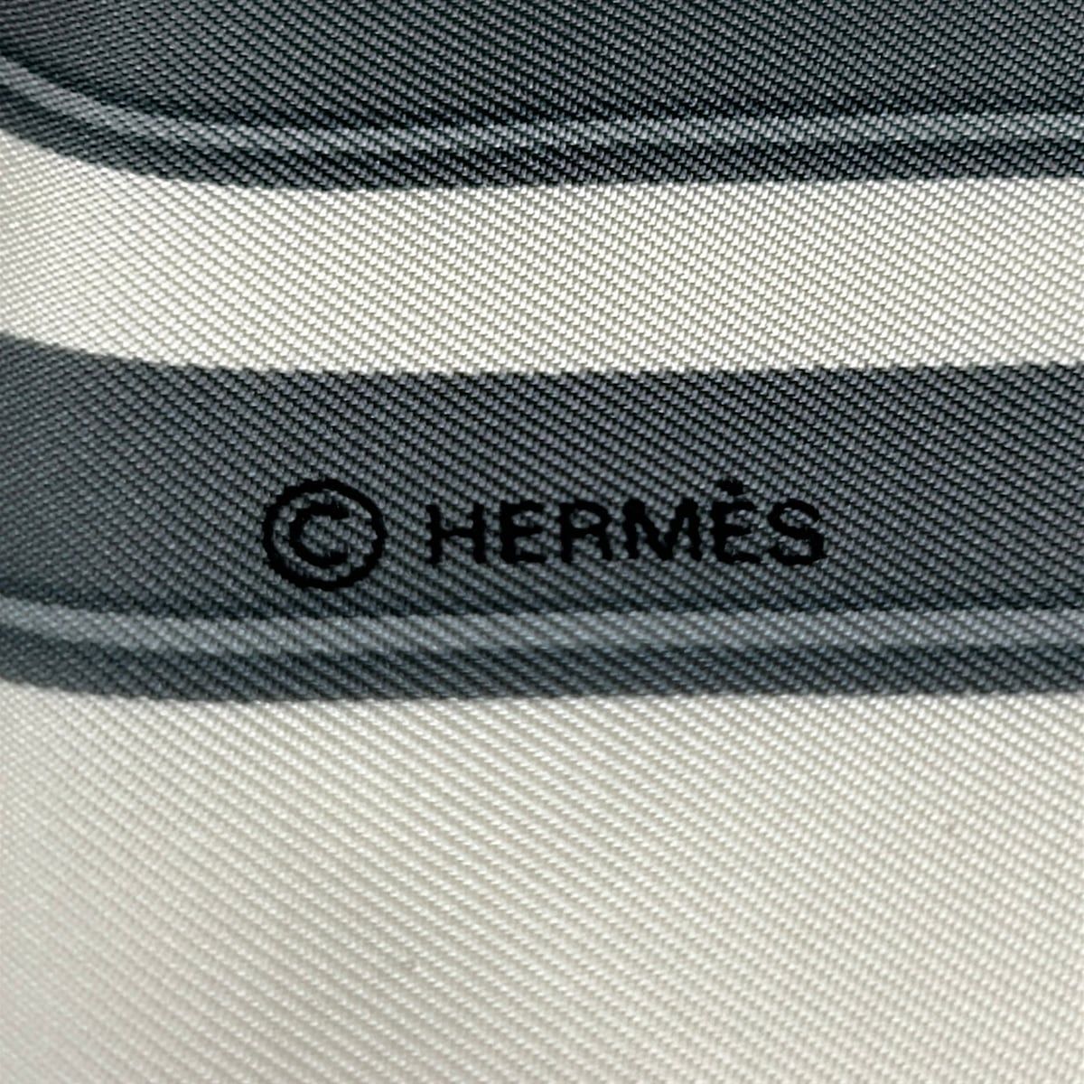 Hermes Scarf Carre 90 Ivory Light Blue Multi Brides de Gala — view 2