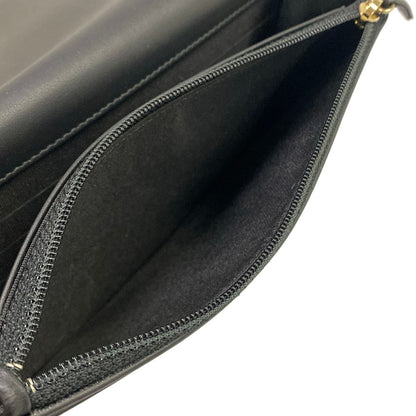 Chanel Wallet Quilted Black Chain Leather Shoulder Bag — view 5