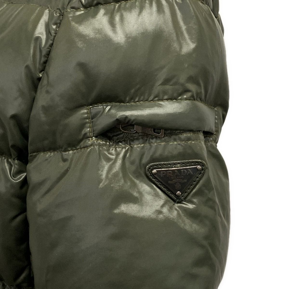 Prada Sport S Dark Green Long Sleeve Zip Up Winter 38 — view 5