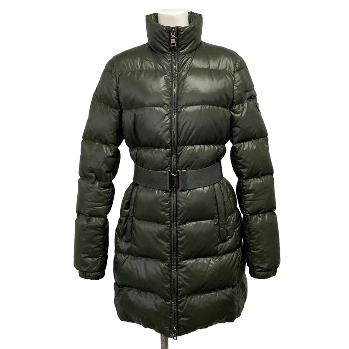 Prada Sport S Dark Green Long Sleeve Zip Up Winter 38