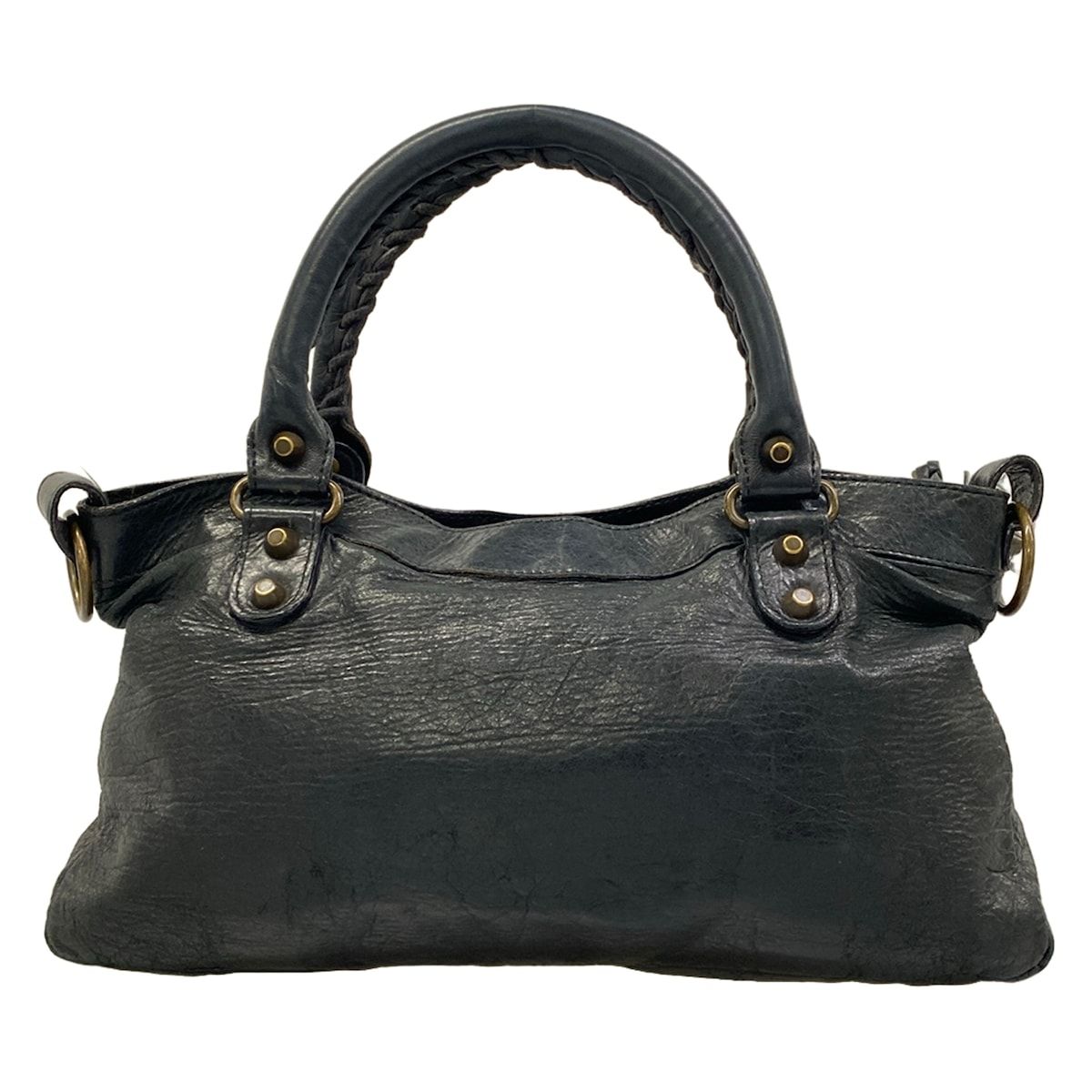 Balenciaga Handbag the First Black Leather — view 3