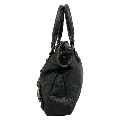 Balenciaga Handbag the First Black Leather — view 4