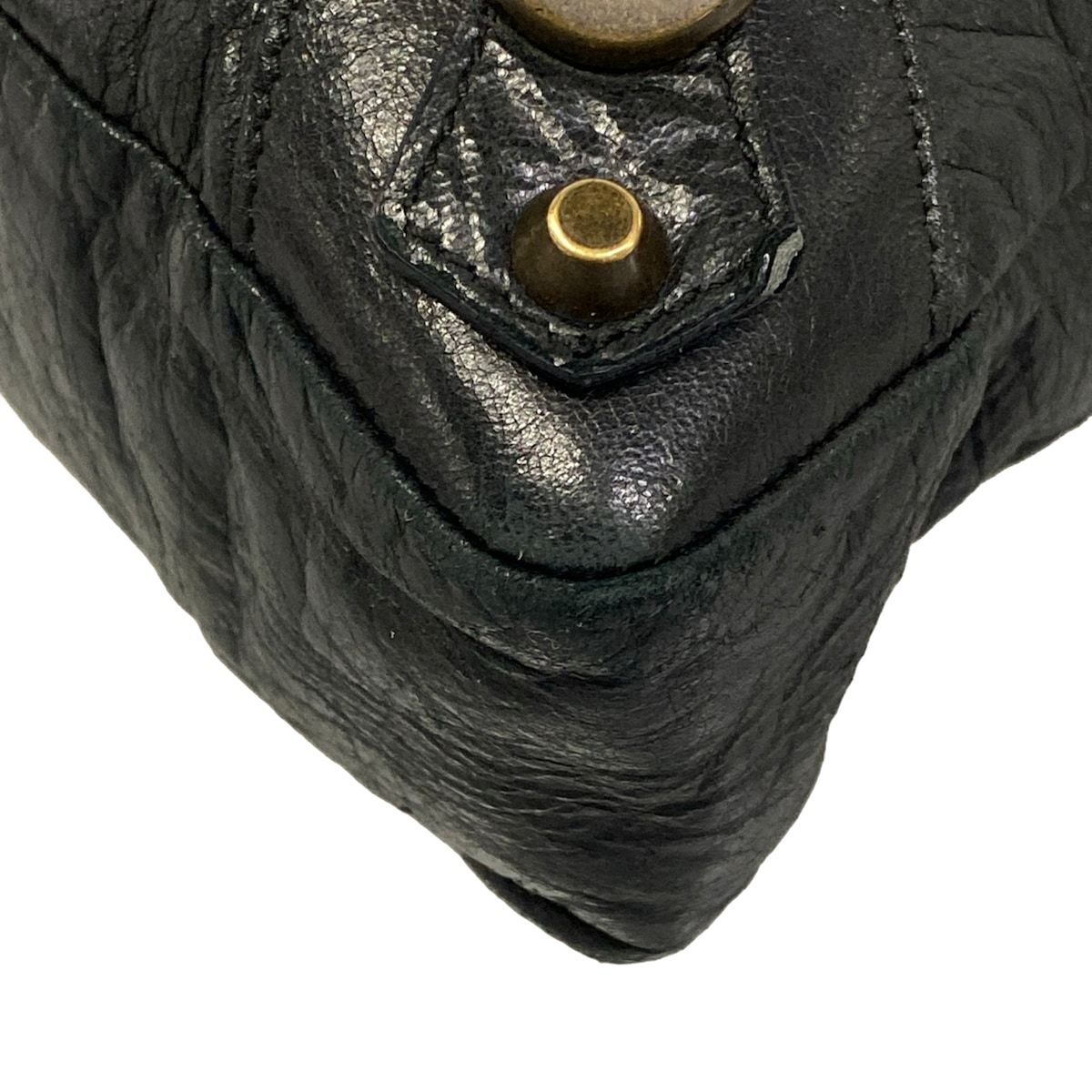 Balenciaga Handbag the First Black Leather — view 6