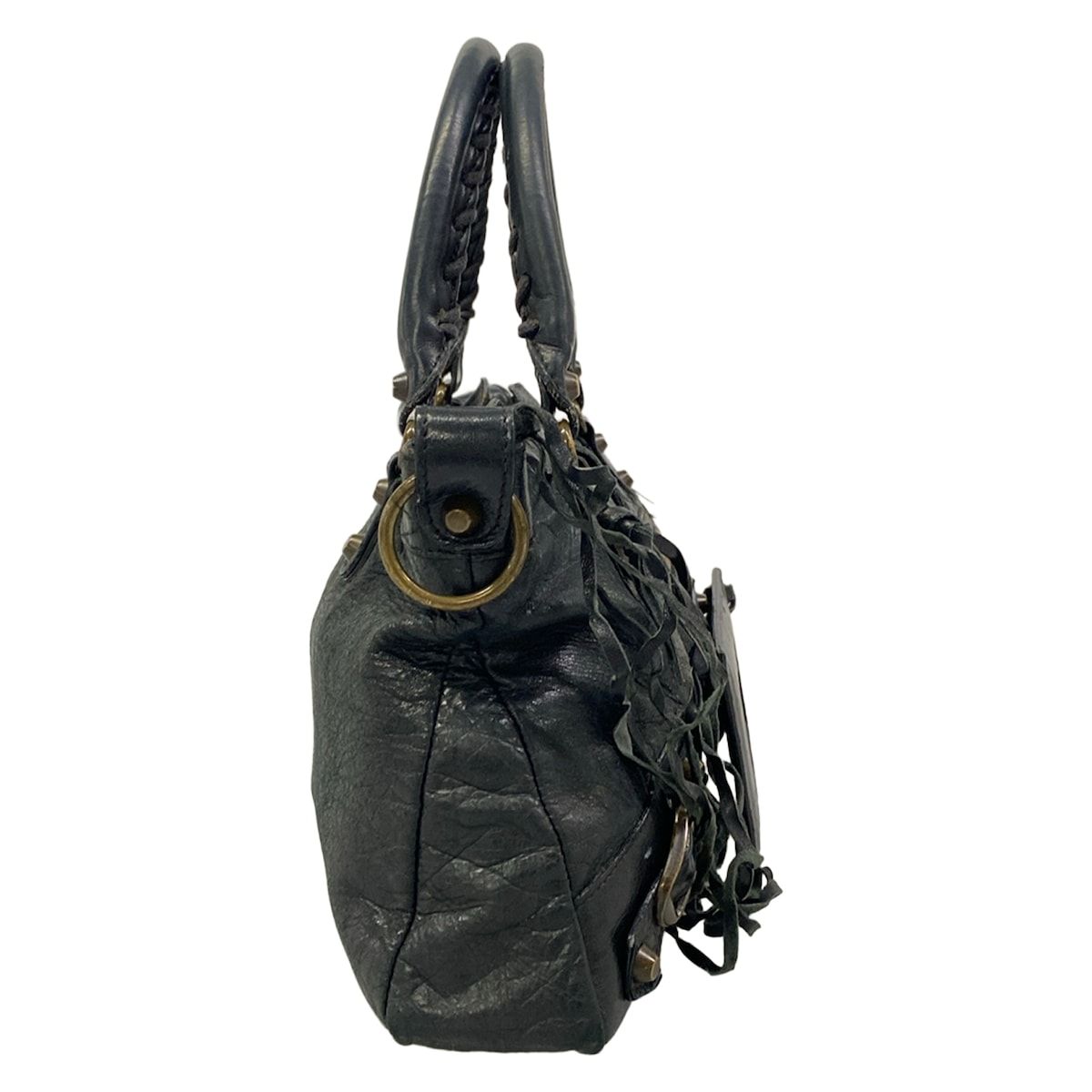 Balenciaga Handbag the First Black Leather — view 2