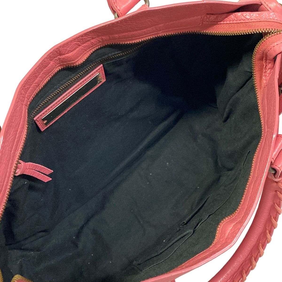 Balenciaga Handbag the City Pink Leather — view 7