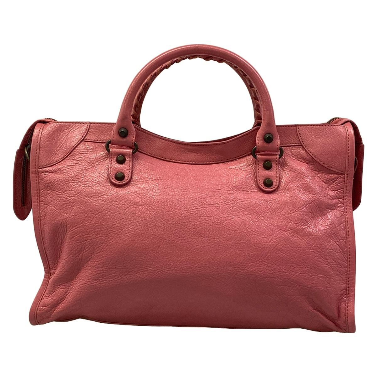 Balenciaga Handbag the City Pink Leather — view 3