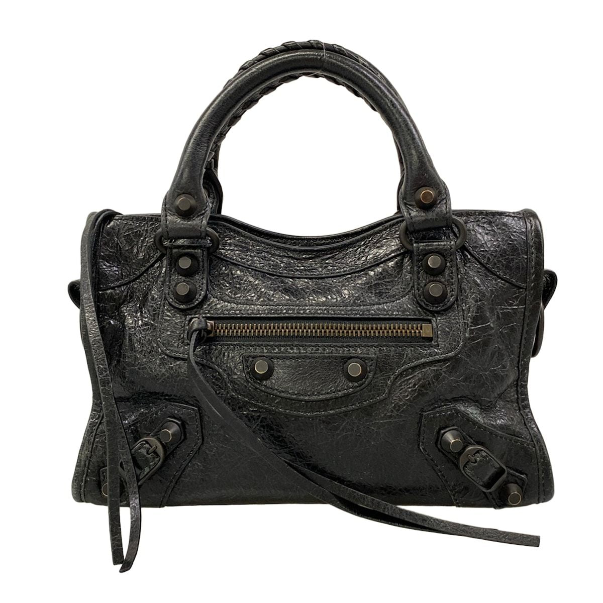 Balenciaga Handbag Le City Mini Black Leather