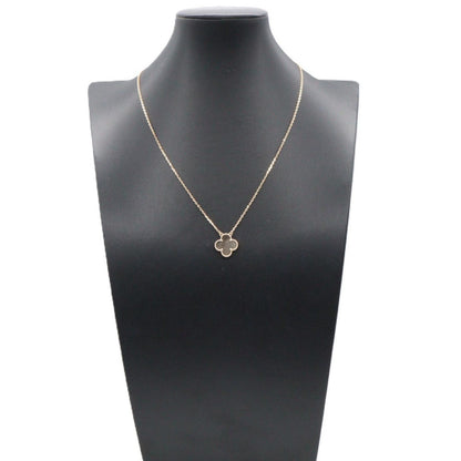Van Cleef & Arpels Necklace Vintage Alhambra Gray Mother of Pearl 42 18k Pink — view 6