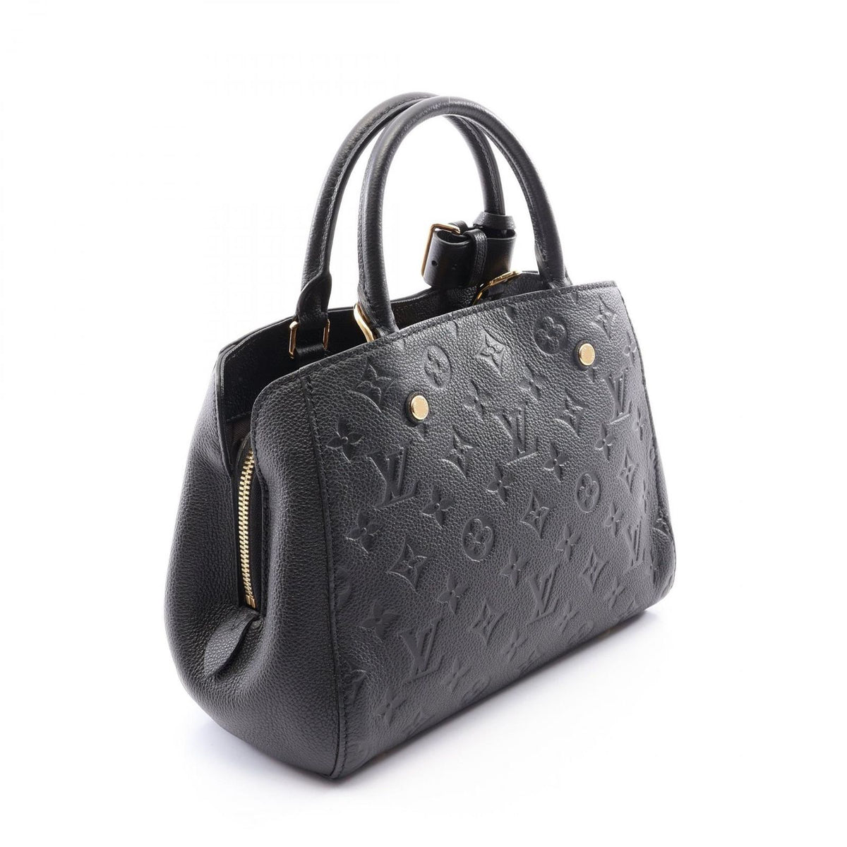 Louis Vuitton Handbag Montaigne BB Monogram Empreinte Noir 2-Way Leather — view 2