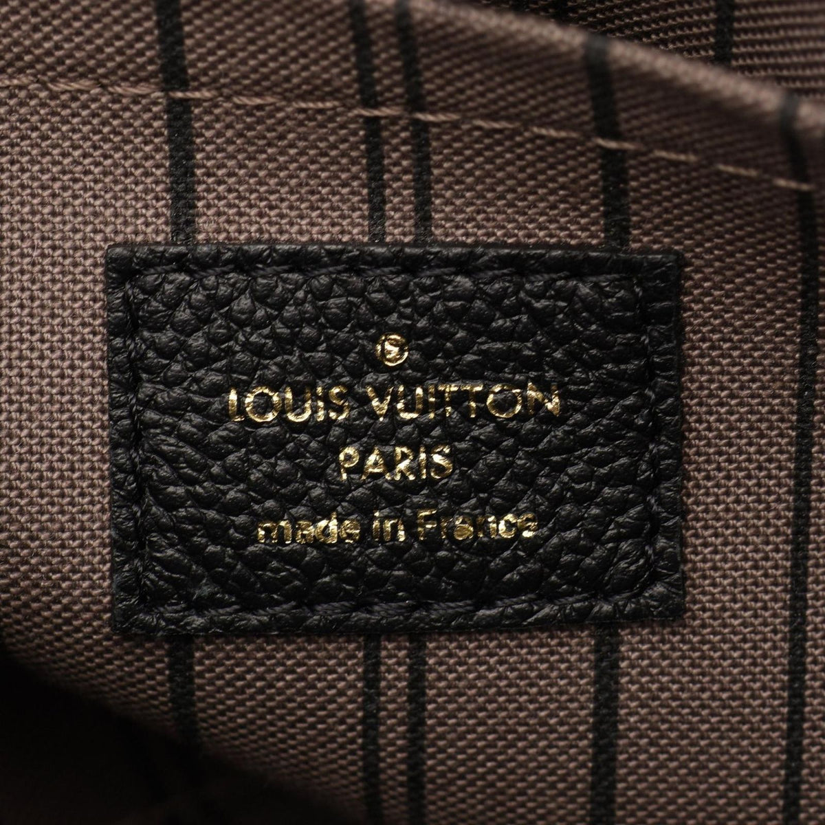 Louis Vuitton Handbag Montaigne BB Monogram Empreinte Noir 2-Way Leather — view 4
