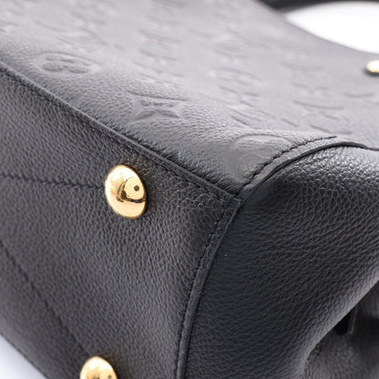 Louis Vuitton Handbag Montaigne BB Monogram Empreinte Noir 2-Way Leather — view 5