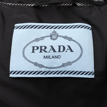 Prada Down Jacket Re-Nylon Logo All Over Print Hooded Cropped Nylon — view 4
