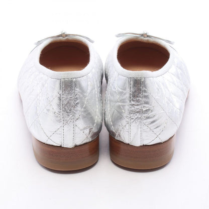 Chanel Pumps Ballerina Quilted CC Logo Leather Ballet Shoes — view 7