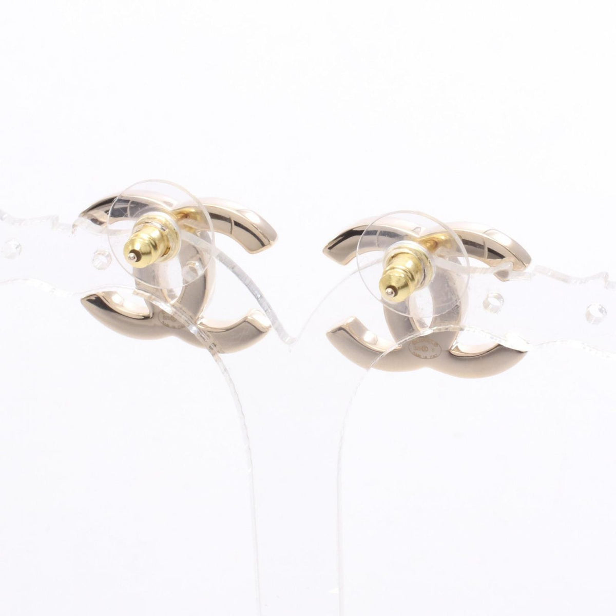 Chanel Earrings CC Logo Quilted — view 2