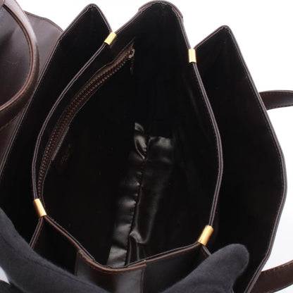 Celine Handbag Dark Brown Leather Triomphe — view 3