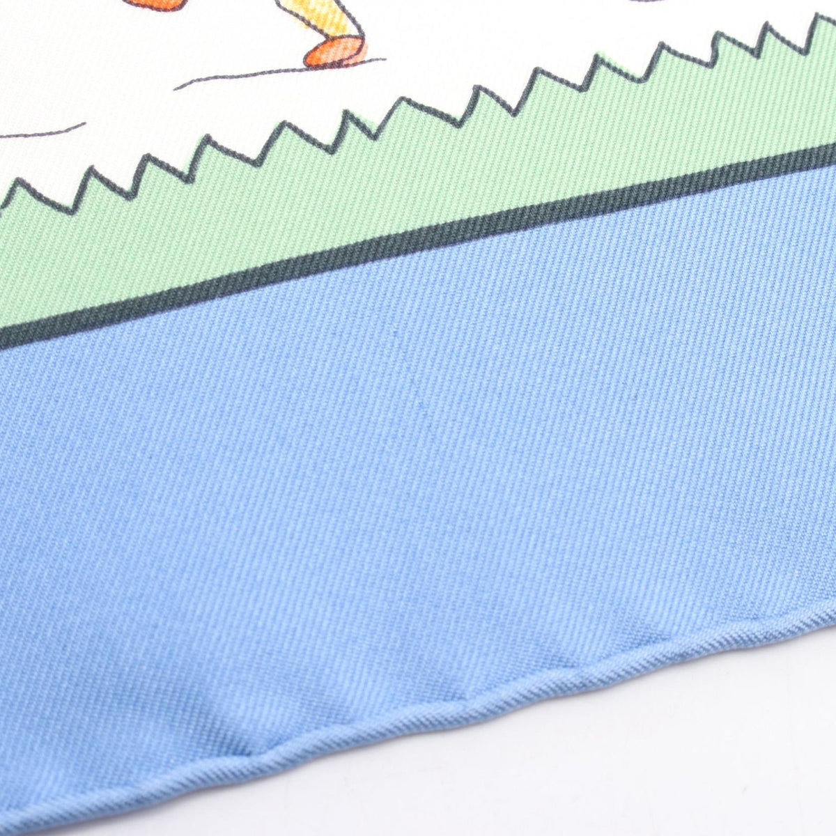 Hermes Scarf Carre 90 Retour a la Terre Blue Silk — view 5