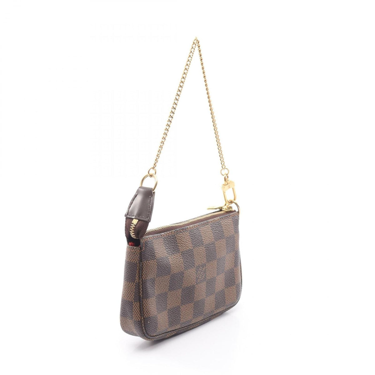 Louis Vuitton Handbag Mini Pochette Accessoires Damier Ebene Leather — view 2