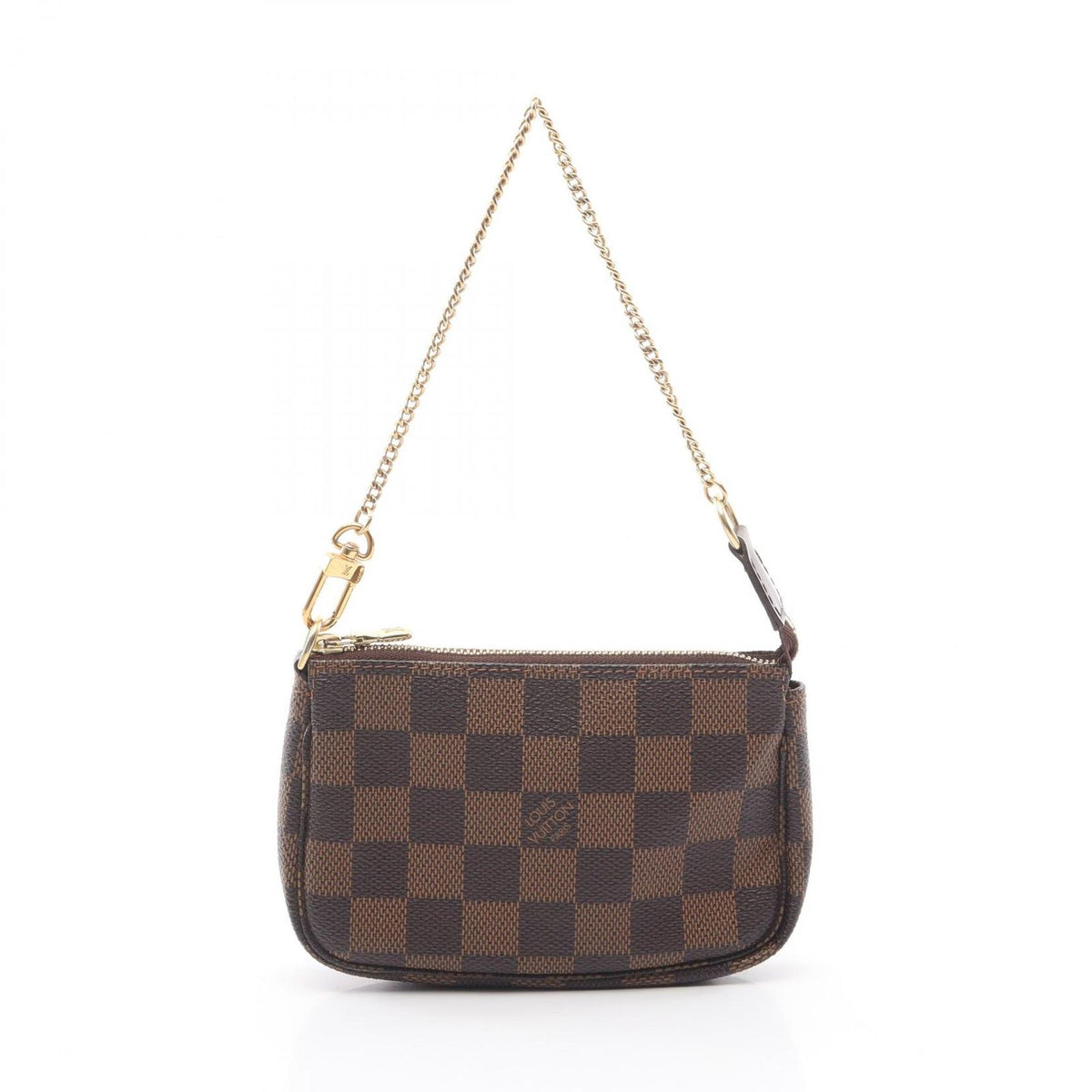 Louis Vuitton Handbag Mini Pochette Accessoires Damier Ebene Leather