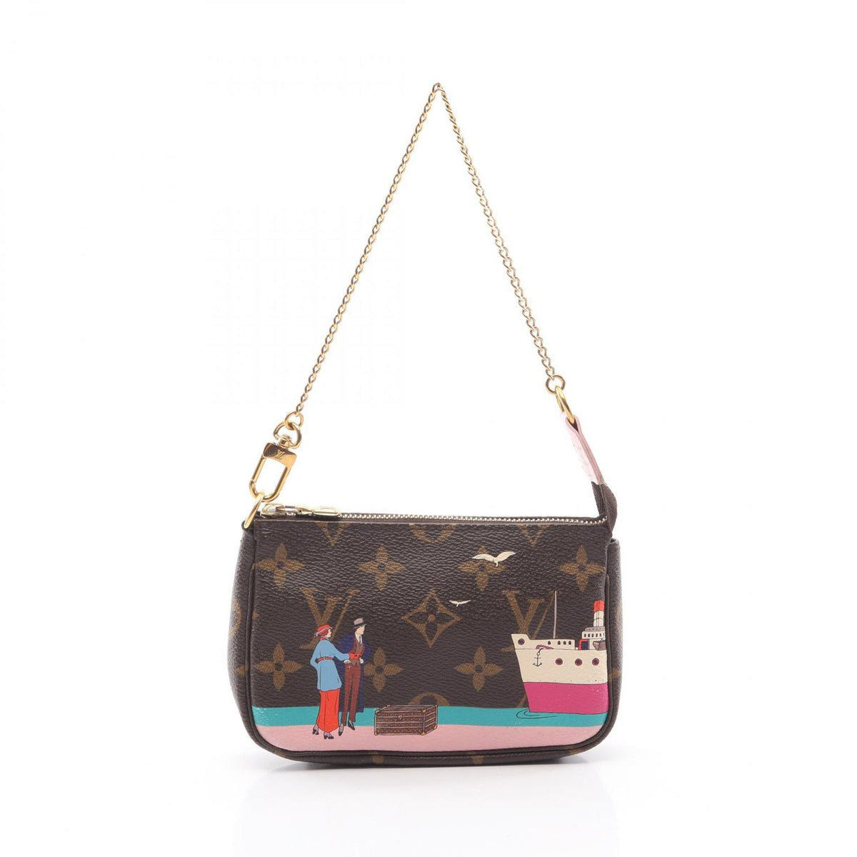 Louis Vuitton Handbag Mini Pochette Accessoires Monogram Illustre