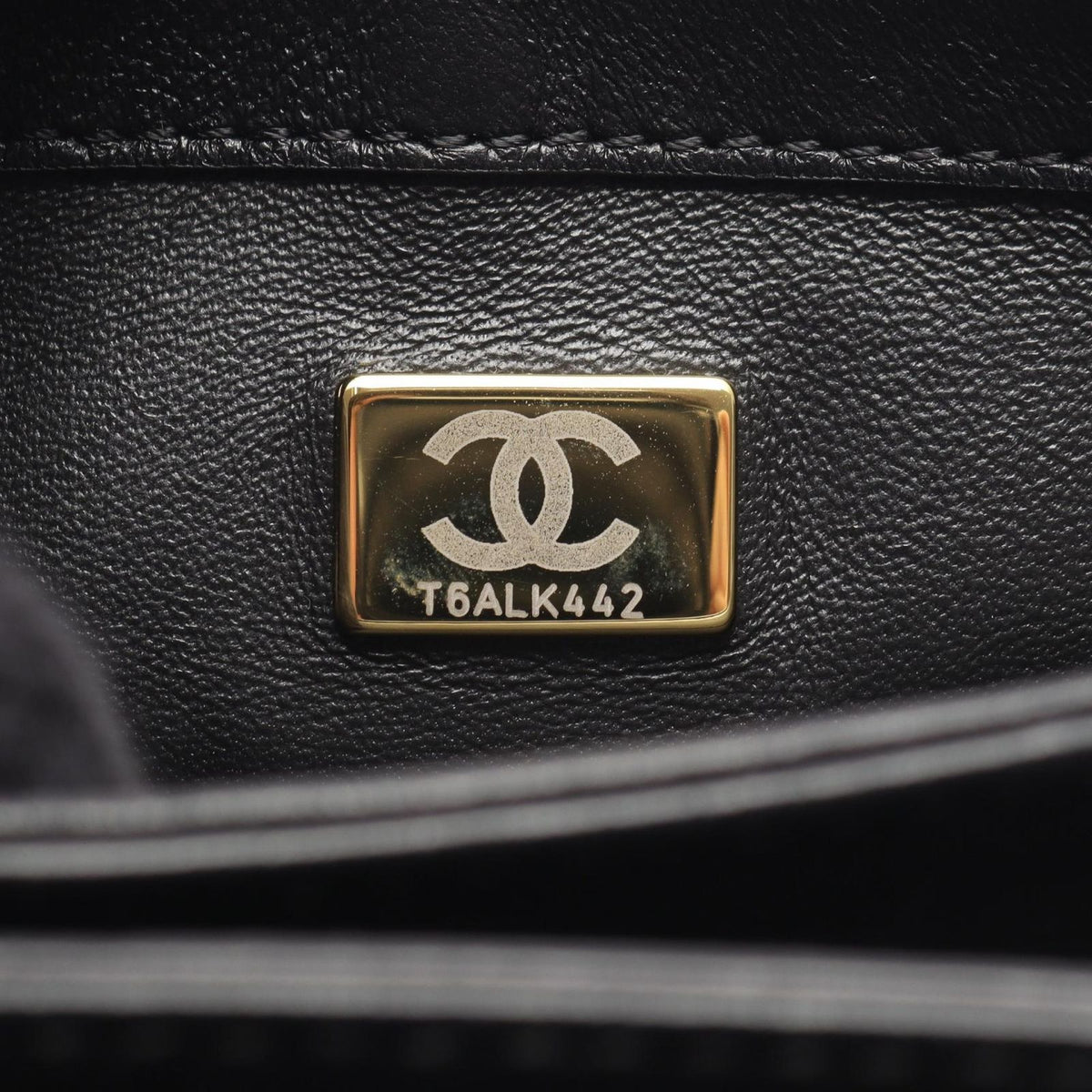 Chanel Shoulder Bag Mini Quilted 2-Way Black Lambskin Small Flap Chain — view 5