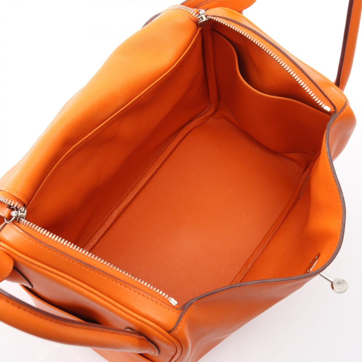 Hermes Shoulder Bag Lindy 30 Orange — view 3