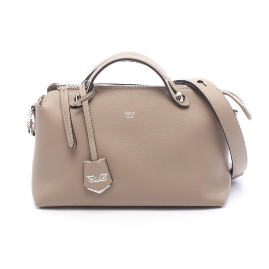Fendi Handbag by the Way Medium Greige Leather