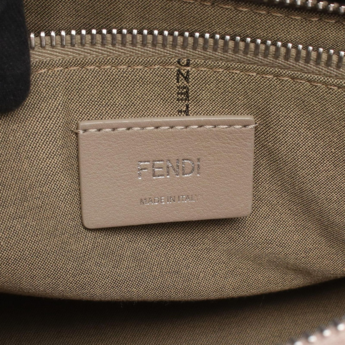 Fendi Handbag by the Way Medium Greige Leather — view 4